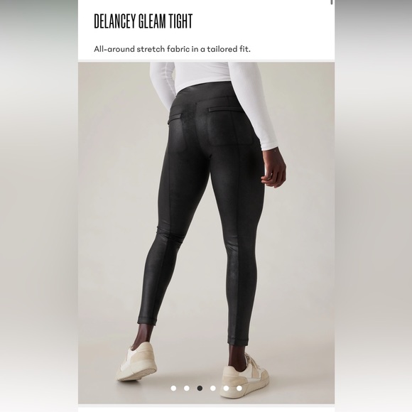 NWOT Med Athleta Delaney Gleam Tights - Picture 4 of 4